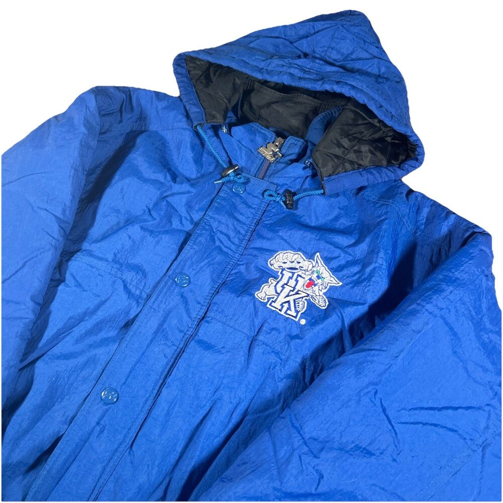 Vintage Starter Men’s L Full Zip University Of Kentucky Wildcats Hooded‎ Jacket
